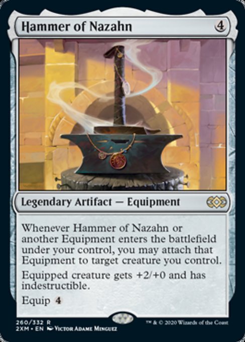Hammer of Nazahn (Double Masters) Light Play