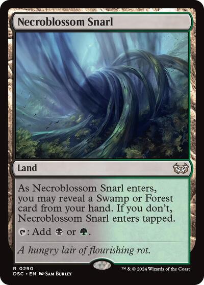 Necroblossom Snarl (Commander: Duskmourn: House of Horror) Light Play