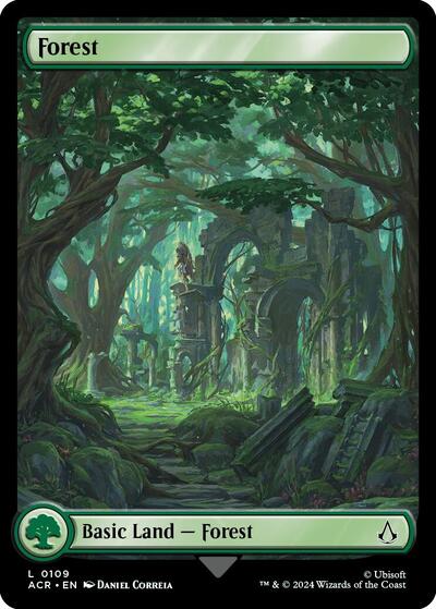 Forest (0109) (Universes Beyond: Assassin's Creed) Light Play Foil