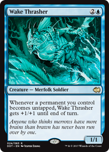 Wake Thrasher (Duel Decks: Merfolk vs Goblins) Light Play