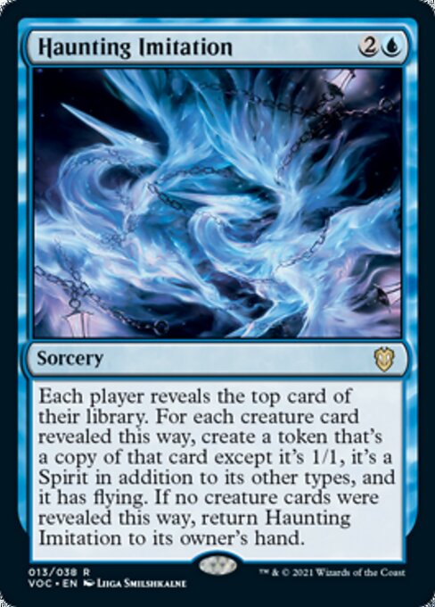 Haunting Imitation (Commander 2021 Crimson Vow) Light Play