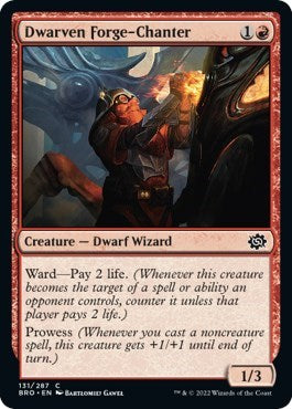 Dwarven Forge-Chanter (The Brothers' War) Near Mint Foil
