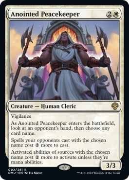 Anointed Peacekeeper (Dominaria United) Light Play
