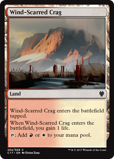 Wind-Scarred Crag (Commander 2017) Light Play