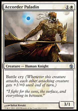Accorder Paladin (Mirrodin Besieged) Light Play Foil