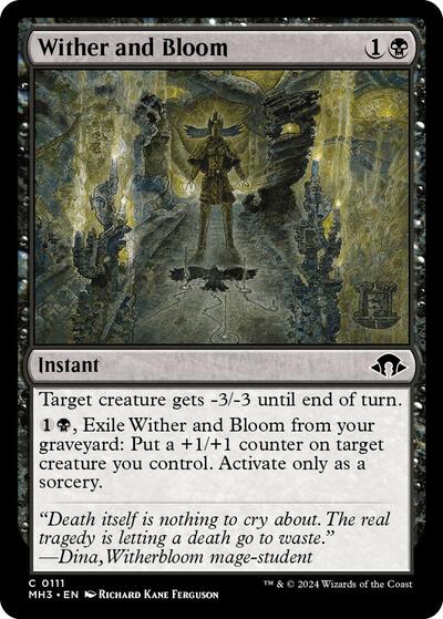 Wither and Bloom (Modern Horizons 3) Light Play Foil