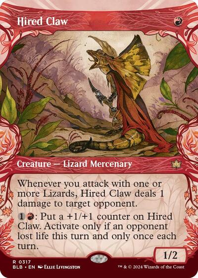 Hired Claw (Showcase) (Bloomburrow) Light Play