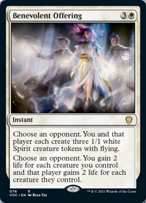 Benevolent Offering (Commander 2021 Crimson Vow) Light Play