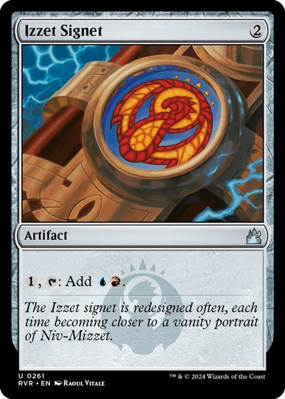 Izzet Signet (Ravnica Remastered) Light Play