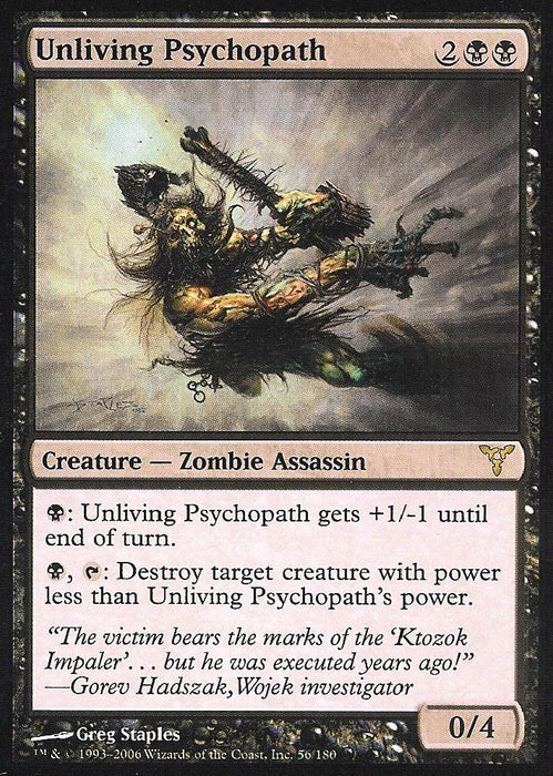 Unliving Psychopath (Dissension) Light Play