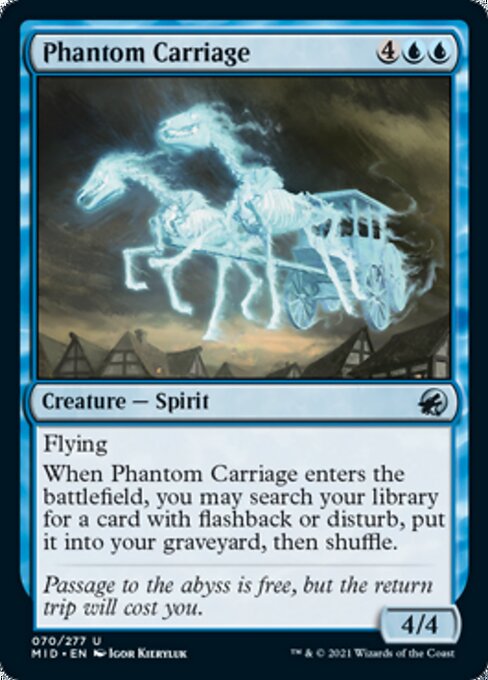 Phantom Carriage (Innistrad: Midnight Hunt) Light Play Foil