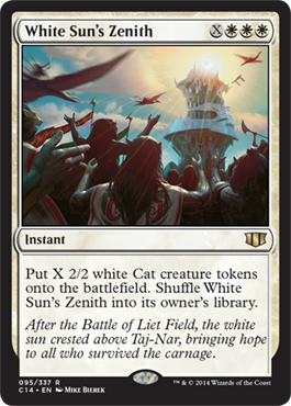 White Sun's Zenith (Commander 2014 Edition) Light Play