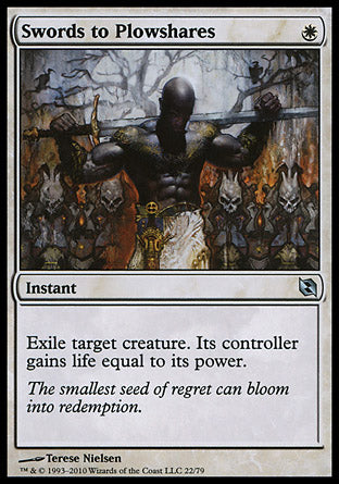 Swords to Plowshares (Duel Decks: Elspeth vs Tezzeret) Light Play
