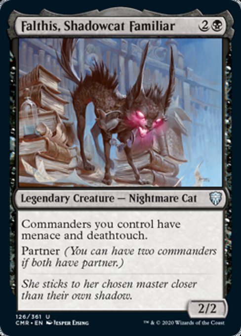 Falthis, Shadowcat Familiar (Commander Legends) Light Play