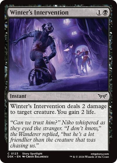 Winter's Intervention (Duskmourn: House of Horror) Near Mint Foil