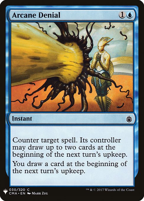 Arcane Denial (Mystery Booster) Light Play