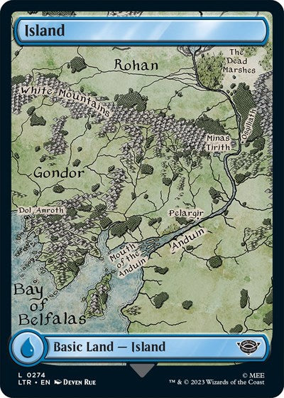 Island (0274) (Universes Beyond: The Lord of the Rings: Tales of Middle-earth) Near Mint Foil