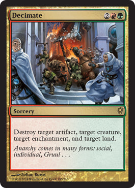 Decimate (Conspiracy) Light Play