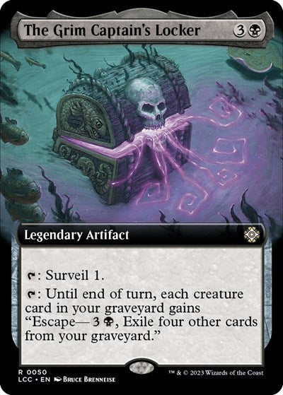 The Grim Captain's Locker (Extended Art) (Commander: The Lost Caverns of Ixalan) Light Play
