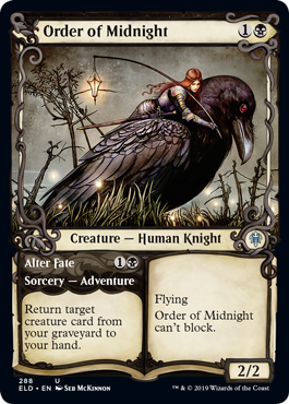 Order of Midnight (Showcase) (Throne of Eldraine) Light Play