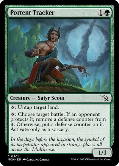 Portent Tracker (March of the Machine) Light Play Foil