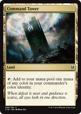 Command Tower (Commander 2016 Edition) Light Play