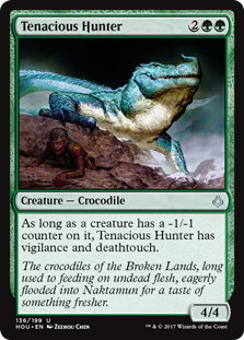 Tenacious Hunter (Hour of Devastation) Light Play Foil