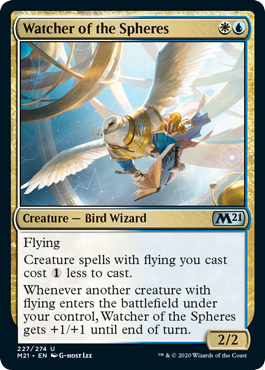 Watcher of the Spheres (Magic 2021 Core Set) Light Play
