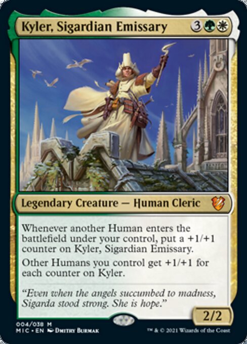 Kyler, Sigardian Emissary (Commander 2021 Midnight Hunt) Light Play Foil