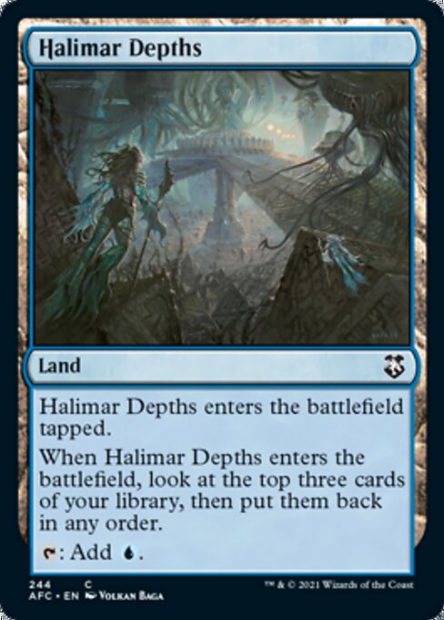 Halimar Depths (Commander 2021 Forgotten Realms) Light Play