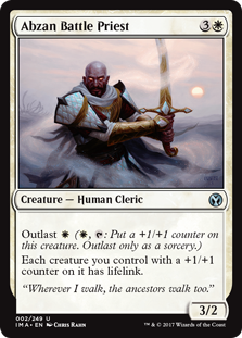 Abzan Battle Priest (Iconic Masters) Light Play