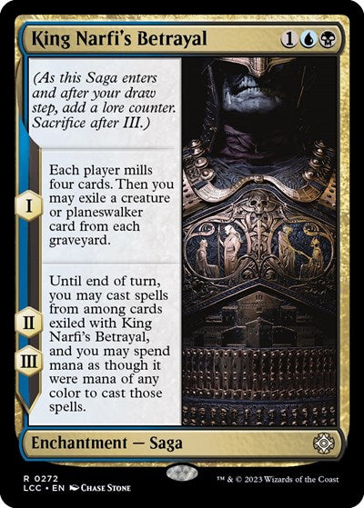 King Narfi's Betrayal (Commander: The Lost Caverns of Ixalan) Light Play
