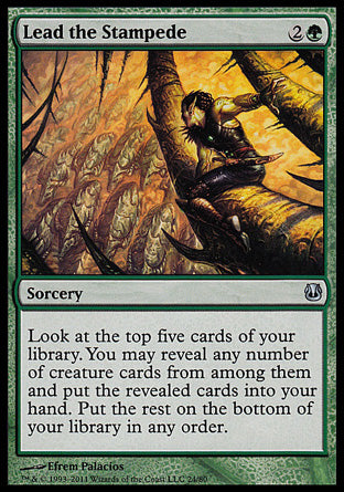 Lead the Stampede (Duel Decks: Ajani vs Nicol Bolas) Light Play
