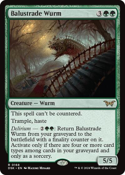 Balustrade Wurm (Duskmourn: House of Horror) Light Play