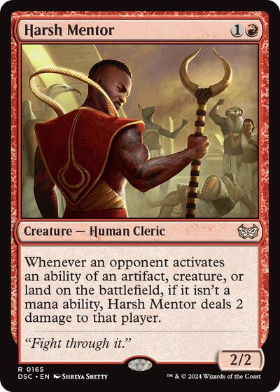 Harsh Mentor (Commander: Duskmourn: House of Horror) Light Play