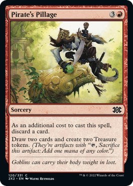 Pirate's Pillage (Double Masters 2022) Light Play Foil