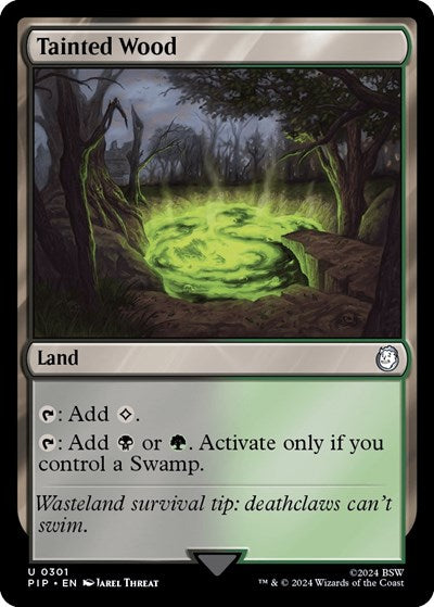Tainted Wood (Universes Beyond: Fallout) Light Play Foil