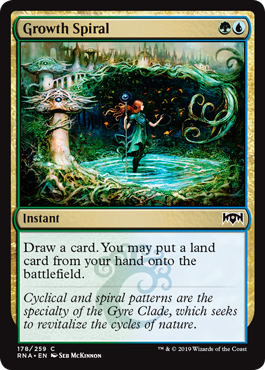 Growth Spiral (Ravnica Allegiance) Light Play Foil