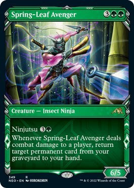 Spring-Leaf Avenger (Showcase) (Kamigawa: Neon Dynasty) Near Mint