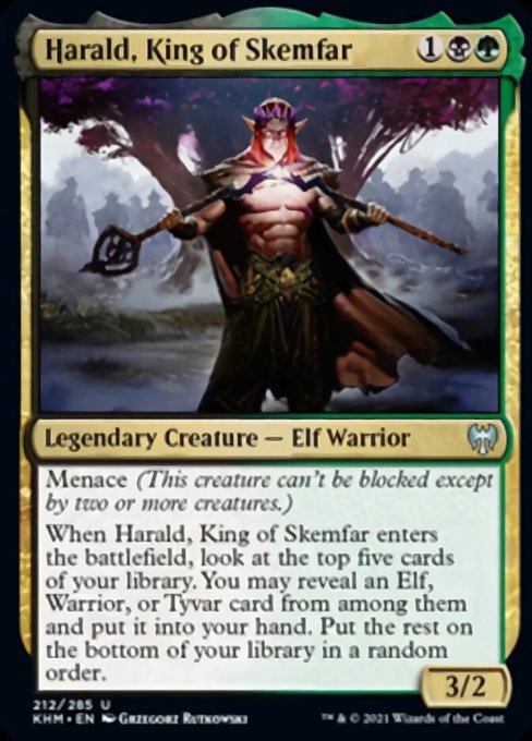 Harald, King of Skemfar (Kaldheim) Light Play Foil