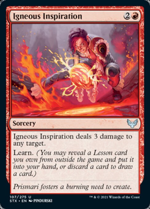 Igneous Inspiration (Strixhaven) Near Mint Foil