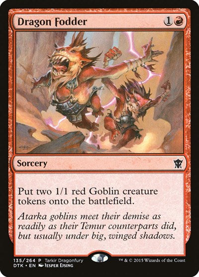 Dragon Fodder (Promos: Tarkir Dragonfury) Light Play