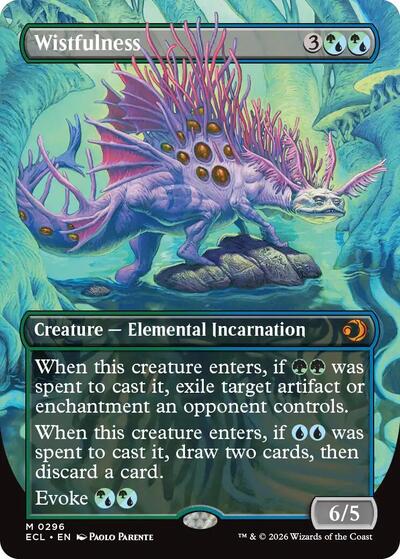Wistfulness (Borderless) (Lorwyn Eclipsed) Near Mint