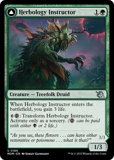 Herbology Instructor (March of the Machine) Near Mint Foil