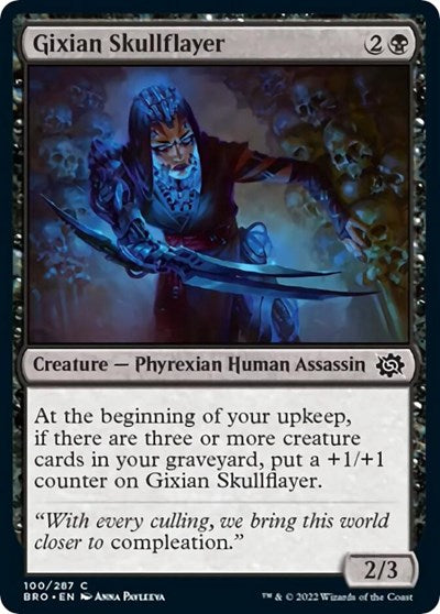 Gixian Skullflayer (The Brothers' War) Near Mint Foil