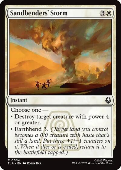 Sandbenders' Storm (Avatar: The Last Airbender) Near Mint Foil