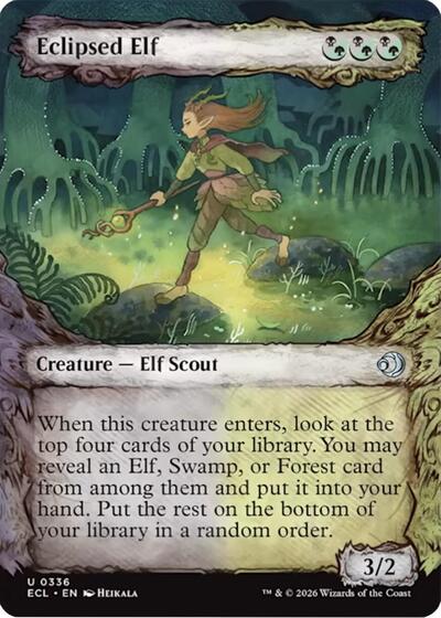 Eclipsed Elf (Showcase) (Lorwyn Eclipsed) Near Mint Foil