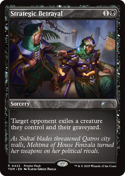 Strategic Betrayal (Promo Pack: Tarkir: Dragonstorm) Light Play