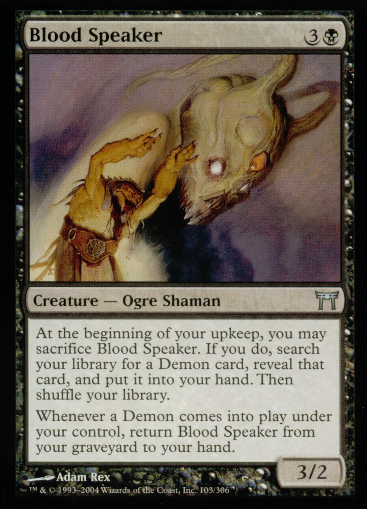 Blood Speaker (Champions of Kamigawa) Light Play