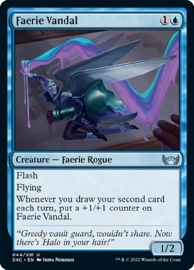 Faerie Vandal (Streets of New Capenna) Light Play Foil